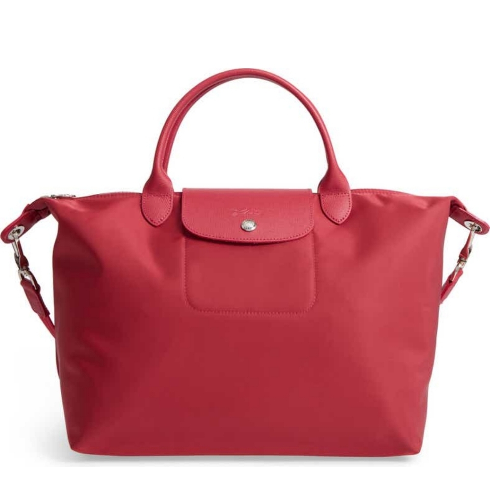 Longchamp Medium LePliage Neo Nylon Tote Raspberry